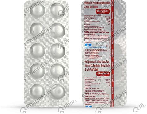 Nervisun Strip Of 10 Tablets: Uses, Side Effects, Price & Dosage ...