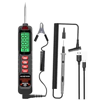 ZLLJMETER ZL113B USB Rechargeable Car Clip Digital Multimeter 4000 ...