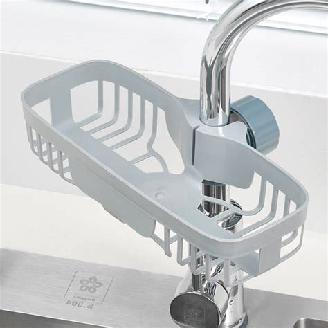 Istara Bathroom Sink Drain Rack Faucet Rack Faucet Clip Sponge Brush ...