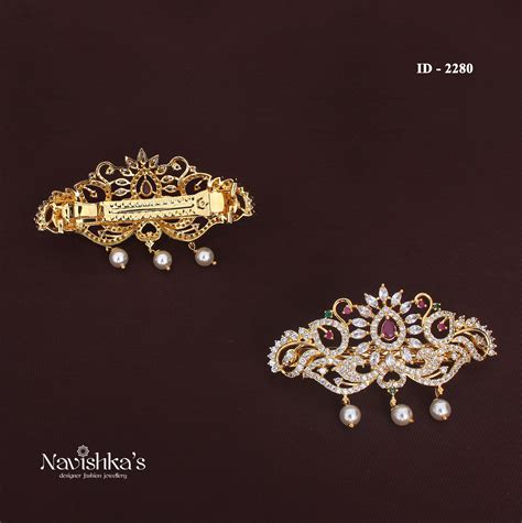 Zircon Hair Brooch – Navishka's designer fashion jewellery
