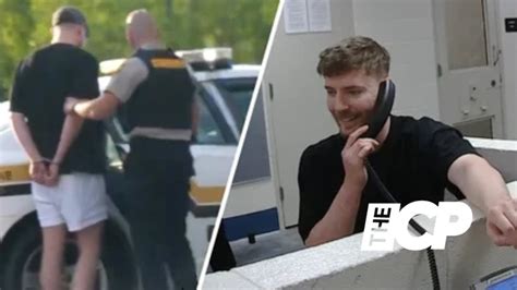 MrBeast gets arrested and taken into custody for a YouTube prank - YouTube