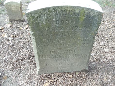 Elizabeth Hood Wooley (1789-1878): homenaje de Find a Grave
