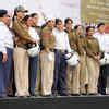 Delhi Police all women contingent during the Woman Bike Rally ...