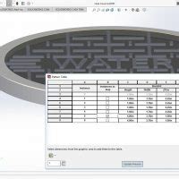 SolidWorks 2014 Variable Pattern 的图像结果