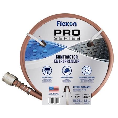Flexon Pro Series 3/4 in. D X 50 ft. L Heavy Duty Contractor Grade ...