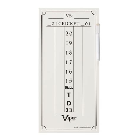 Viper Small Cricket Dry Erase Dart Scoreboard - Walmart.com