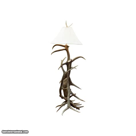 Roosevelt Elk and Moose Antler Floor Lamp
