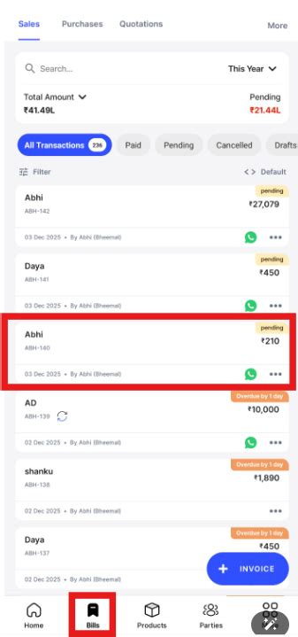 How to change signature for the created invoice in Mobile? - Android ...
