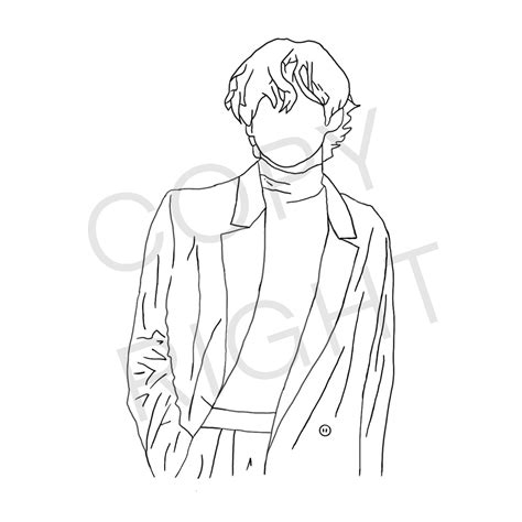 V Drawing Outline