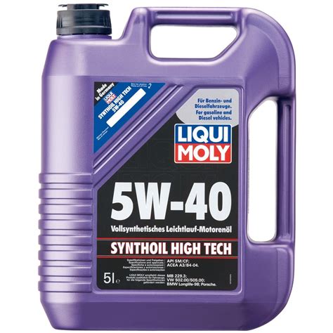 LIQUI MOLY Synthoil High Tech 5W-40 5 Liter - vollsynthetisch, 53,99