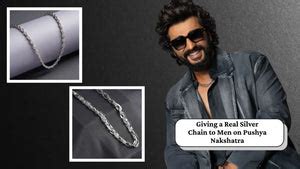 Silver Chain for Men: Pushya Nakshatra Significance