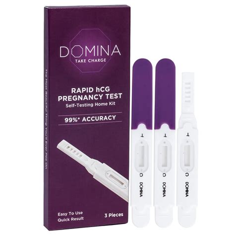 Domina Rapid hCG Pregnancy Test Kit | Self-Testing Home Kit | One Step ...