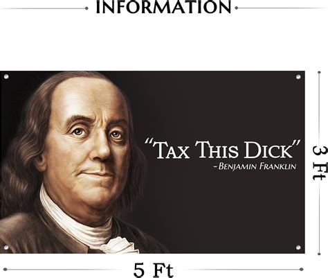 “Tax this dick” Funny Flag For Room UV Resistance Quote Banner with ...