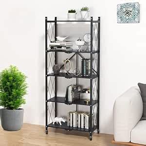 TNT THE NEXT TREND Bigkart Pre-Assembled Foldable Metal Rack for ...