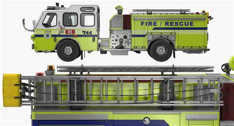 Fire Department E One Quest Pumper 3D model | 3D Molier International