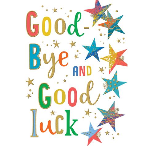 Shop Now Good Bye and Good Luck Star Greeting Card - Party Centre, UAE 2024