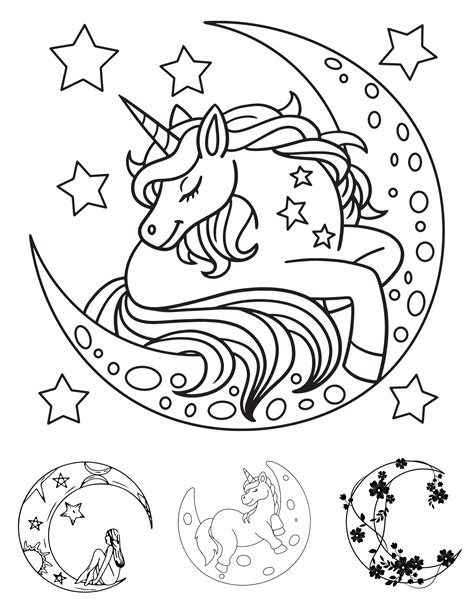 Two The Moon Coloring Pages