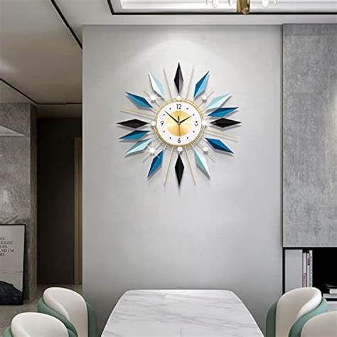 FMTAD Large Metal Decorative Wall Clocks Silent India | Ubuy