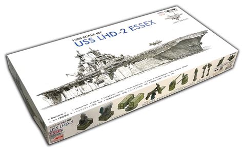 1/350 Pontos Model USS Essex LHD-2 DELUXE Plastic Model Kit - Squadron.com
