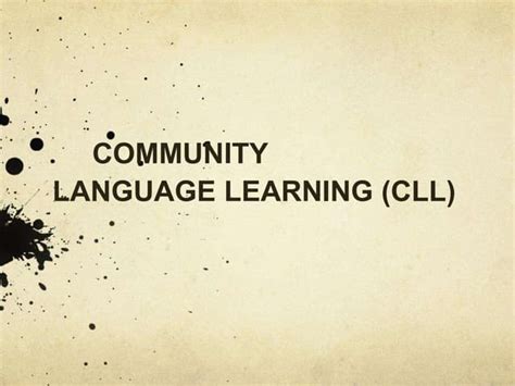 Community Language Learning 的图像结果