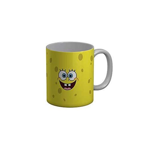 FunkyDecors 3D Face Cartoon Ceramic Mug, 350 ML, Multicolor