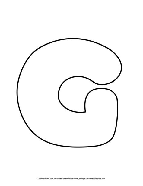 Bubble Letter G | 19 Free Printable Styles