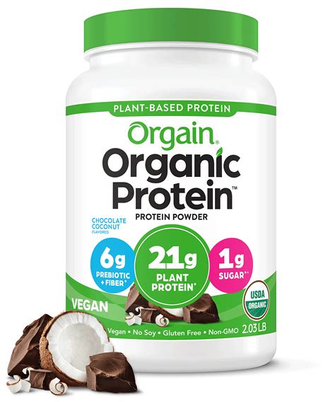 ***BEST BY 05/27/2024***Orgain Vegan Protein Powder, Chocolate Coconut ...