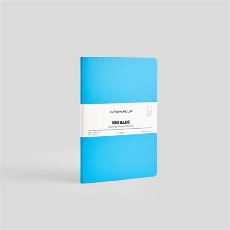 MYPAPERCLIP Notebook – A5 | 192 Ruled Pages | Light Blue Cover | 80 GS ...