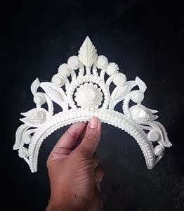BengCraft Bengali Wedding Bridal Shola Crown Mukut Topor Sola Biyer ...