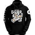 Buy DUDEME One Piece Luffy Gear 5 Sun God Unisex Anime Hoodie for Men ...