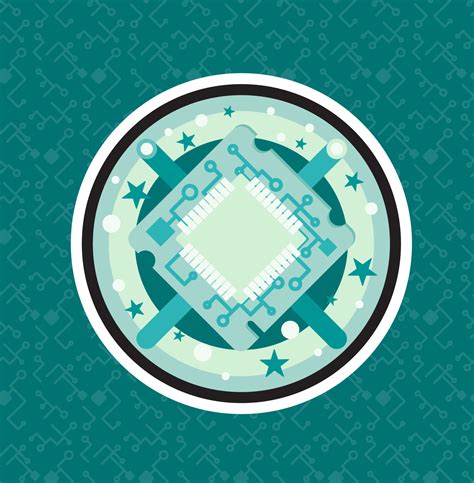 Computer Processor Chip 17130671 Vector Art at Vecteezy