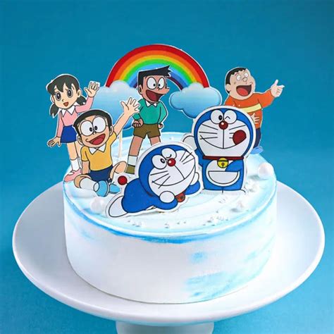 Photo Cake with Doraemon Cartoon in Delhi NCR