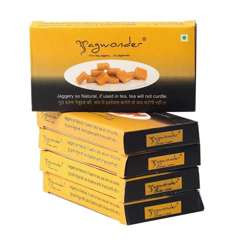 Jagwonder Jaggery 40gm Cube × 10 Pack in 5 gm Cube form : Amazon.in ...