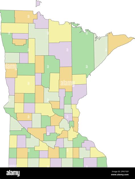 Blank map of minnesota