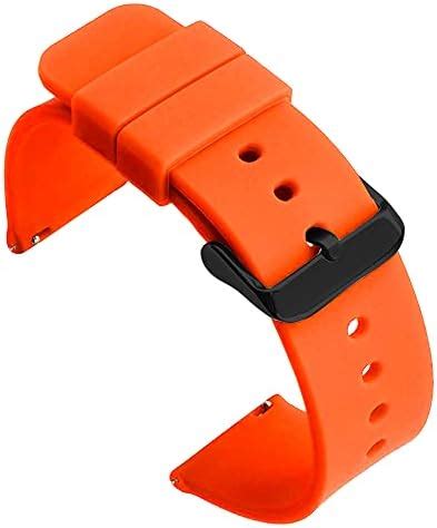 Prolet 20MM Silicone Strap with Folding Magnetic Lock Compatible with ...