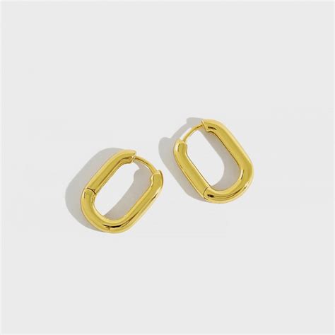 18K Gold Vermeil Mini U-Shaped Huggies