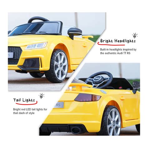 Emotorarad: Formula Fun- AUDI TT RS Ride-On for Kids- (Yellow) – Krazy ...
