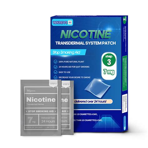 7mg Step 3 Nicotine Patch for Quitting Smoking | 24-Hour Nicotine Transdermal System | Stop ...
