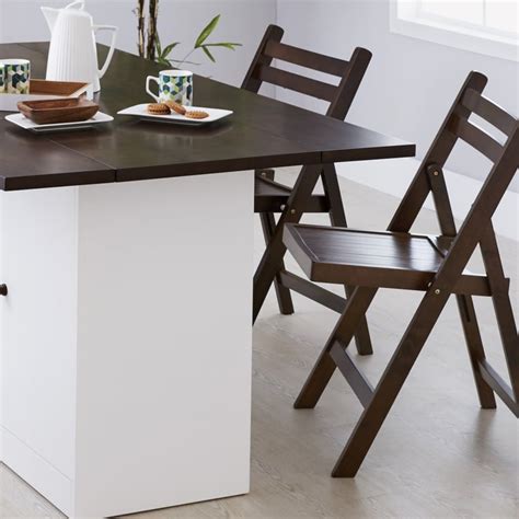 Buy Andaman Rubber Wood Foldable Butterfly Dining Chair - Brown from ...