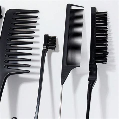 12-Piece Hair Brush Set With Storage Bag, Includes Hair Brushes And ...