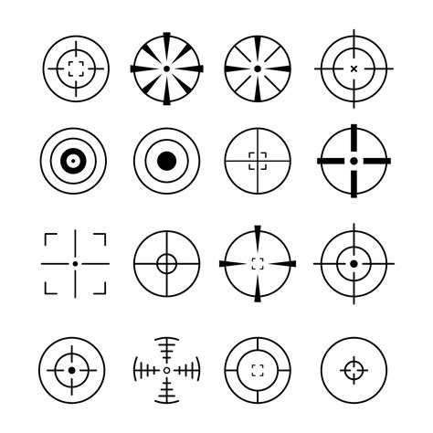 Cross Hair icon vector design templates 15414412 Vector Art at Vecteezy