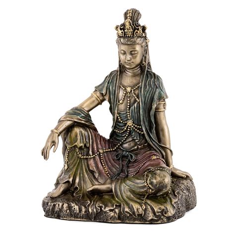 Buy Top Collection Water and Moon Quan Yin Statue -Hand Painted Kuan ...