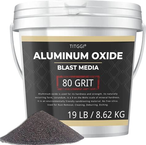 80 Grit Aluminum Oxide Blast Media19 LBS8.6kg - Premium Long-Lasting ...