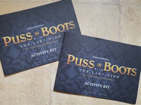 Win a Puss in Boots The Last Wish activity books & stickers