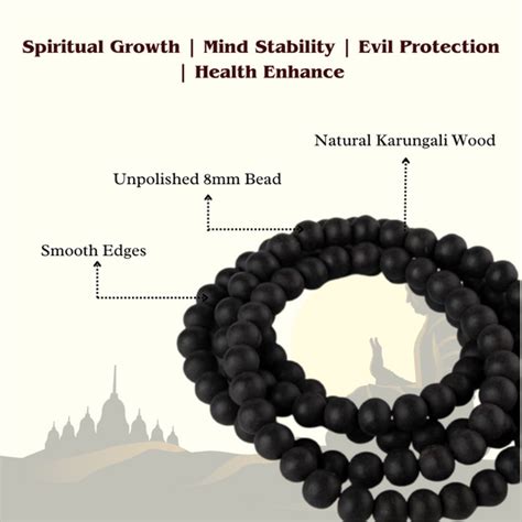Karungali Mala – Sacred Blackwood Beads for Protection & Power – Divine ...