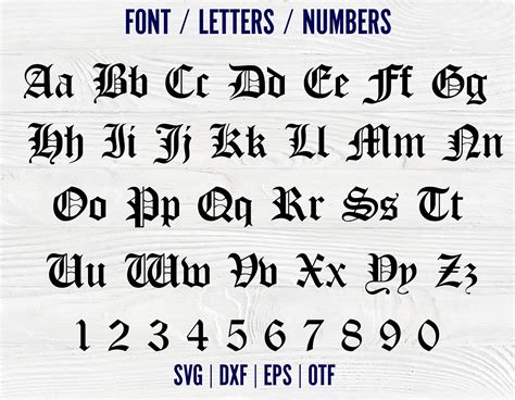 Old London Font Svg Decorative Letters SVG Alphabet Decorative Font OTF ...