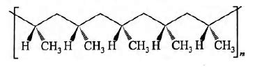 Isotactic polypropylene polymer is one in which