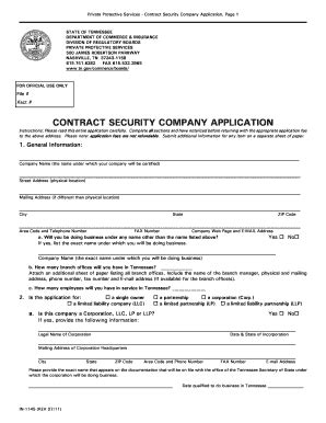 Contract Security - Fill and Sign Printable Template Online