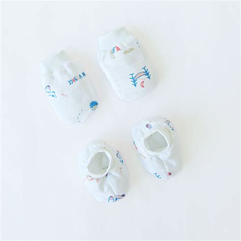 Mittens and Booties Set - 100% Cotton for babiesmittens and booties set ...