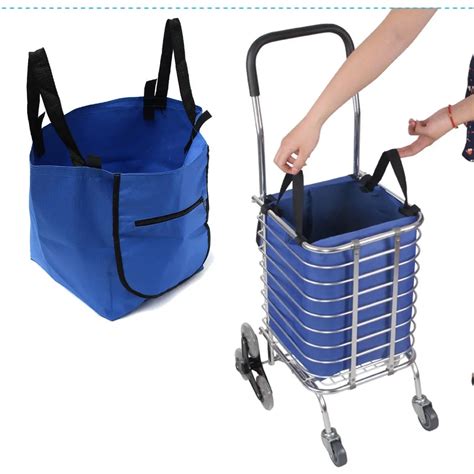 Supermarket trolley shopping organizer tote eco grocery extend cart ...